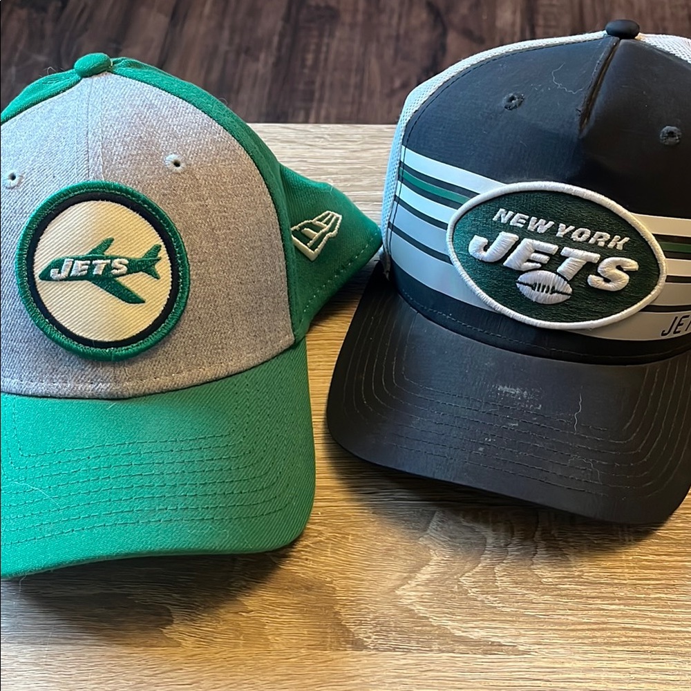 New York Jets Caps Set - Green and Black